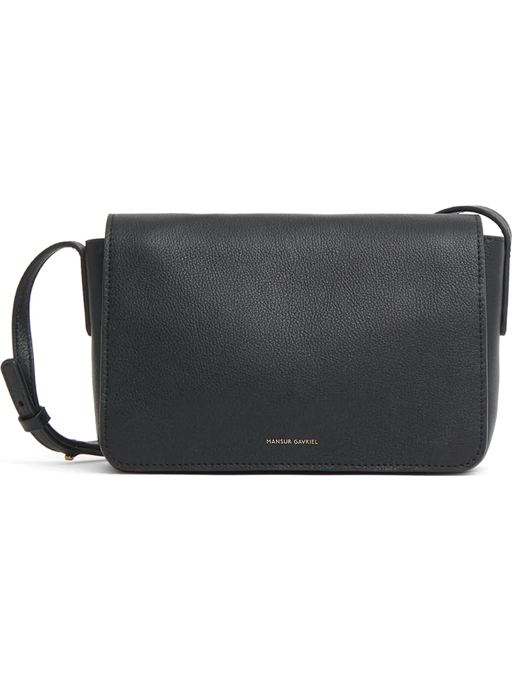 Mansur Gavriel Clio Black Leather Crossbody Bag - Minimal Women's Shoulder Bag
